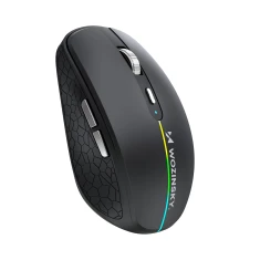 Миша бездротова Wozinsky WMGK-1132 з підсвічуванням RGB Black (WMGK-1132)