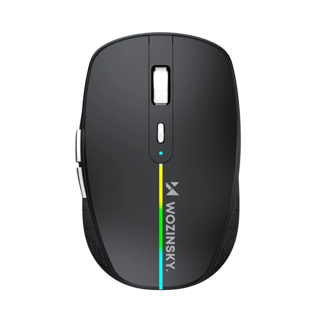 Миша бездротова Wozinsky WMGK-1132 з підсвічуванням RGB Black (WMGK-1132)