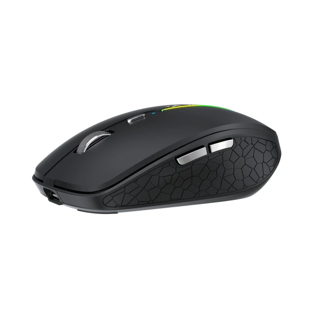 Миша бездротова Wozinsky WMGK-1132 з підсвічуванням RGB Black (WMGK-1132)