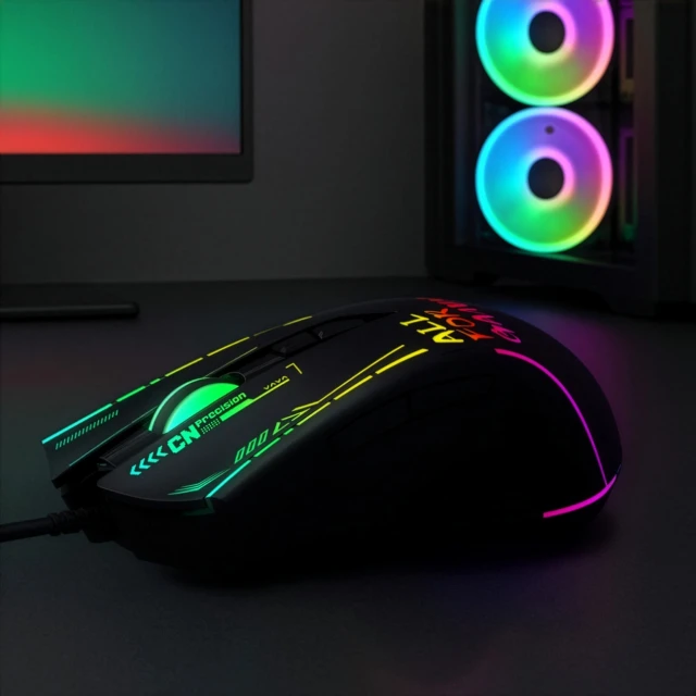 Миша дротова Wozinsky WMGK-7200 ігрова оптична 7200 DPI Black (WMGK-7200)