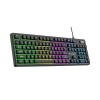 Клавіатура Wozinsky WKG-200 з колесом ігрова мембранна rainbow Black (WKG-200)
