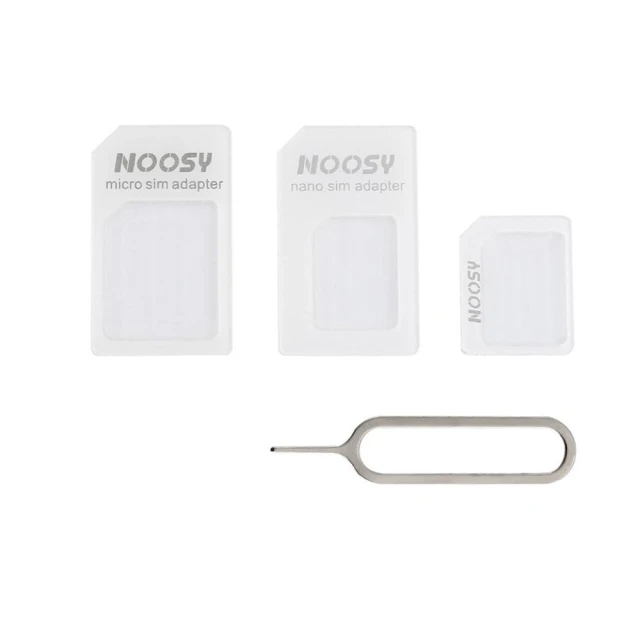 Набір адаптерів Noosy для SIM-карт з ключем White (5907769384219)