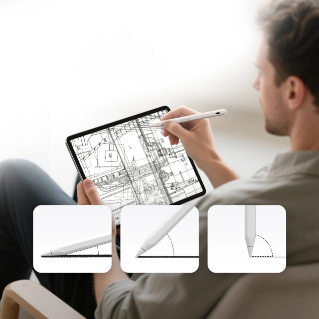 Стилус Wozinsky WRA-08 Stylus для iPad USB-C White (5907769384233)