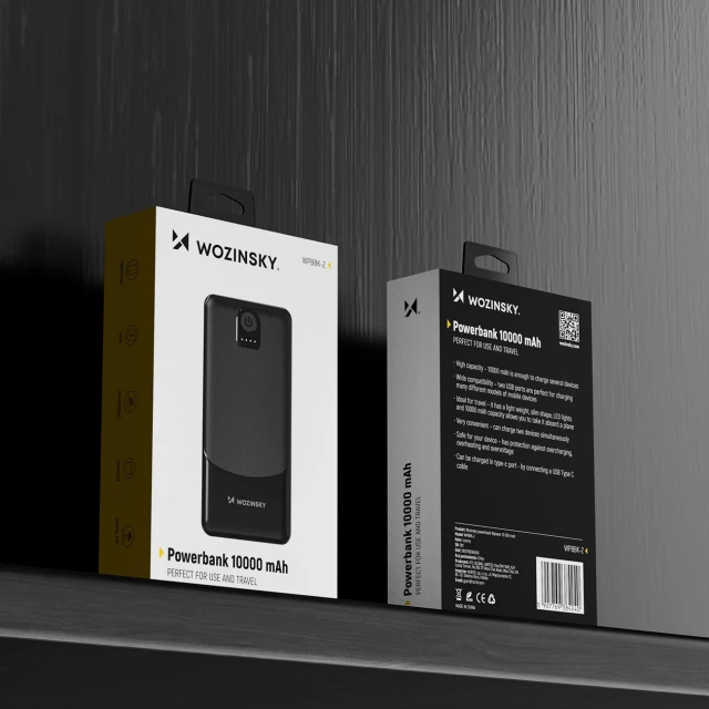 Повербанк Wozinsky Wpower 10000 mAh Black (WPBBK-2)