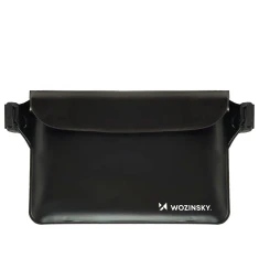 Поясна сумка Wozinsky WWS-01 водонепроникна PVC Black (WWS-01)