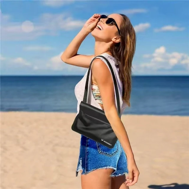Поясна сумка Wozinsky WWS-01 водонепроникна PVC Black (WWS-01)