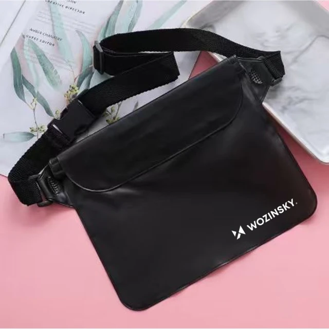 Поясна сумка Wozinsky WWS-01 водонепроникна PVC Black (WWS-01)