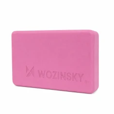 Блок для йоги Wozinsky WKDJ-P для пілатесу та розтяжки рожевий (5907769384462)