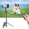 Штатив Wozinsky WC1Y30S телескопічний тринога 1.3m з тримачем для телефону Black (5907769384493)