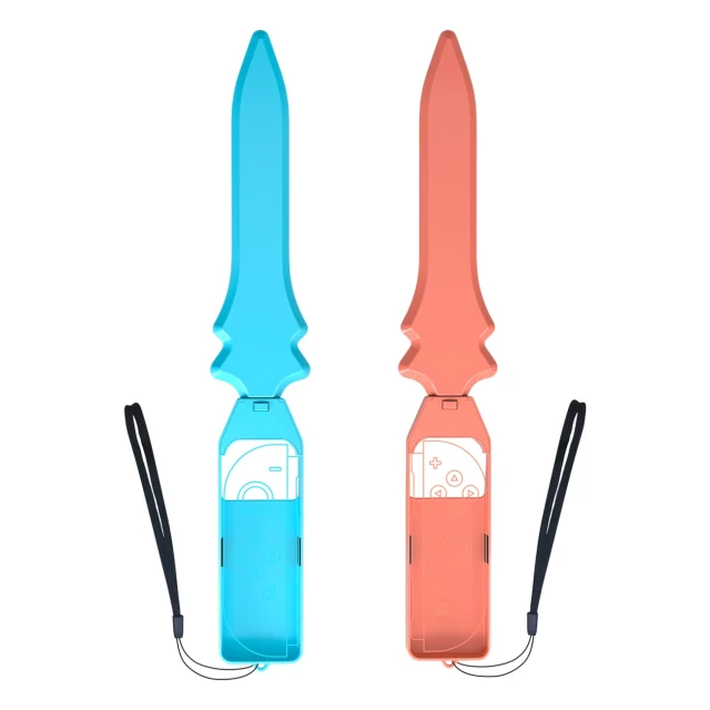 Набір аксесуарів Hurtel 15 в 1 для Nintendo Switch 2 Orange and Blue (5907769384530)