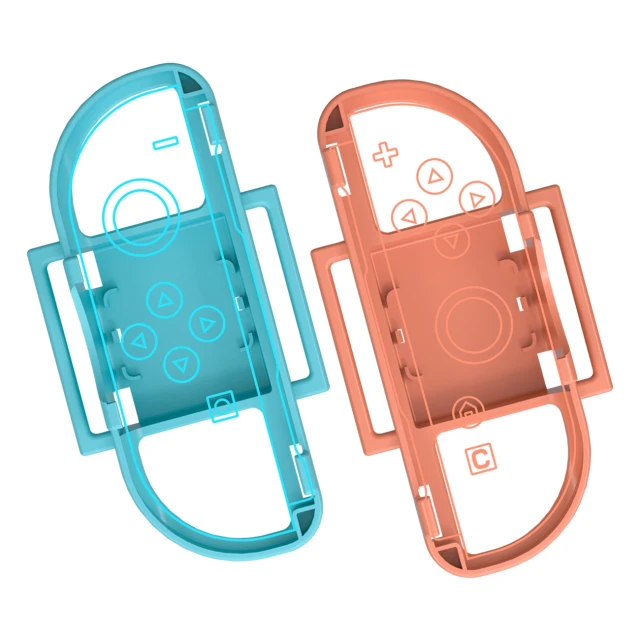 Набір аксесуарів Hurtel 15 в 1 для Nintendo Switch 2 Orange and Blue (5907769384530)
