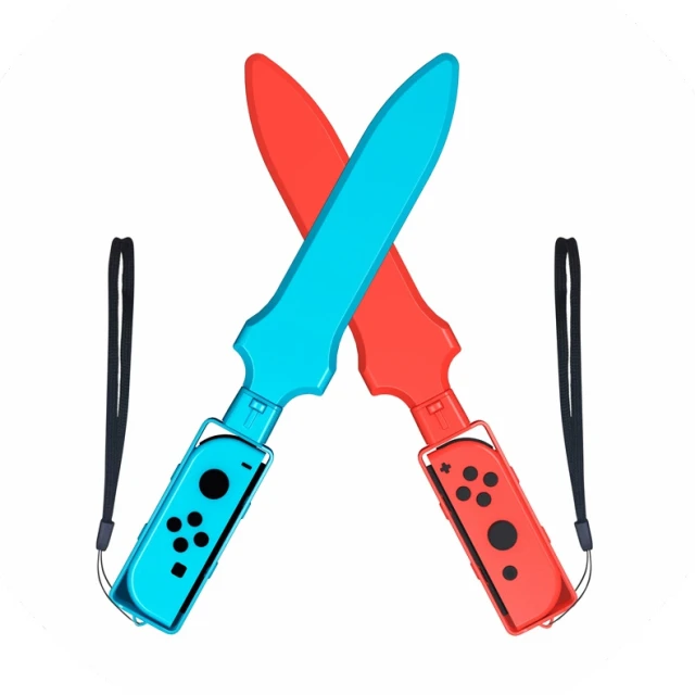 Набір аксесуарів Hurtel 10 в 1 для Nintendo Switch Sports Red and Blue (5907769384547)