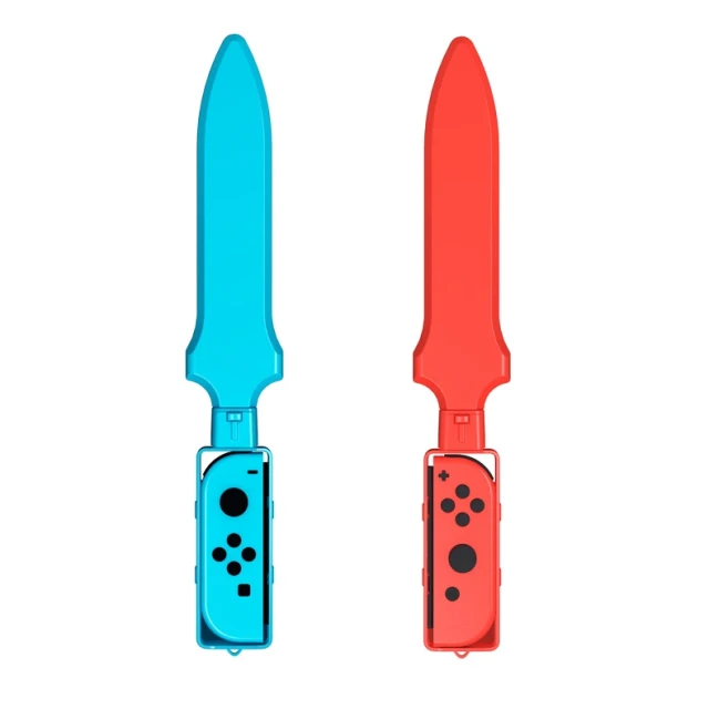 Набір аксесуарів Hurtel 10 в 1 для Nintendo Switch Sports Red and Blue (5907769384547)