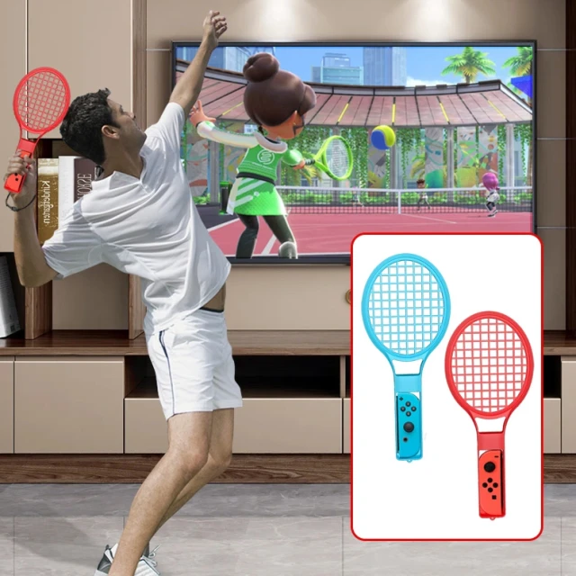 Набір аксесуарів Hurtel 10 в 1 для Nintendo Switch Sports Red and Blue (5907769384547)