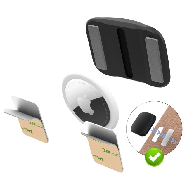 Чохол магнітний Hurtel для AirTag Black (5907769384660)