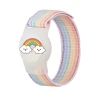 Чохол з ремінцем для AirTag для дітей нейлоновий на руку - з райдужним кольоровим ремінцем (5907769384691)