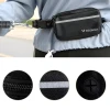 Поясна сумка з еластичним повідцем для бігу з собакою Wozinsky WPST-01 Black (5907769384974)