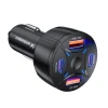 Зарядное устройство автомобильное Wozinsky WLS-04 2xUSB-C 2xUSB-A Black (5907769385063)