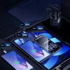 Зарядное устройство автомобильное Wozinsky WLS-04 2xUSB-C 2xUSB-A Black (5907769385063)