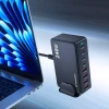 Зарядна станція Wozinsky 240W GaN QC3 Black (5907769385087)