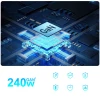 Зарядна станція Wozinsky 240W GaN QC3 Black (5907769385087)