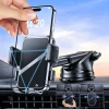 Автотримач Wozinsky WUS-CF29 3 в 1 на панель, скло та дефлектор гравітаційний Black (5907769385230)