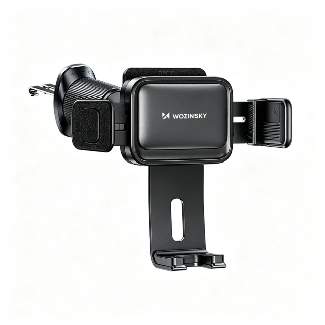 Автотримач Wozinsky WUS-M1 на дефлектор затискний 360° Black (5907769385247)