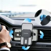 Автотримач Wozinsky WUS-M1 на дефлектор затискний 360° Black (5907769385247)