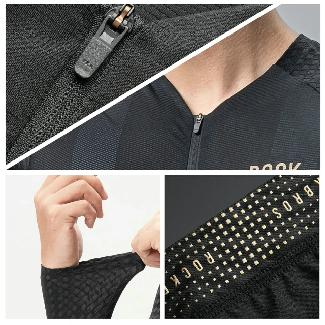 Велокофта Rockbros YDCX008 Diamond з довгим рукавом розмір S Black (5907769385407)