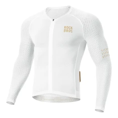 Футболка велосипедна Rockbros YDCX008 Diamond з довгим рукавом розмір S White (5907769385476)