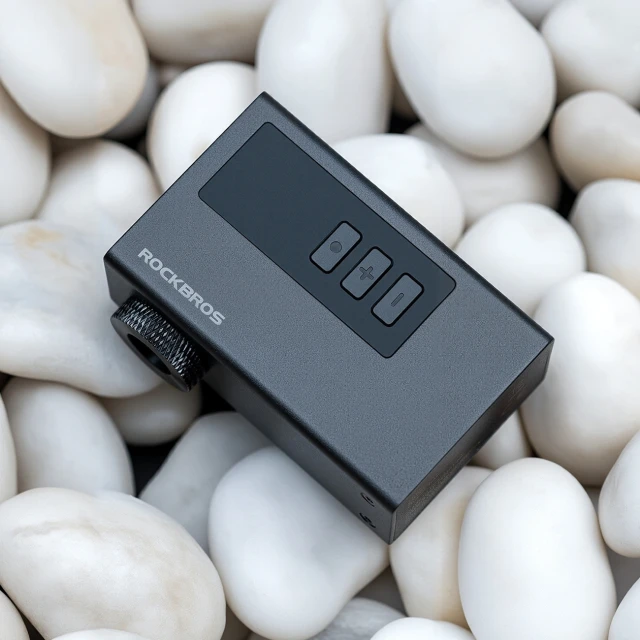 Помпа акумуляторна Rockbros AS240 PRO 120 psi компресор 420mAh Black (5907769386312)