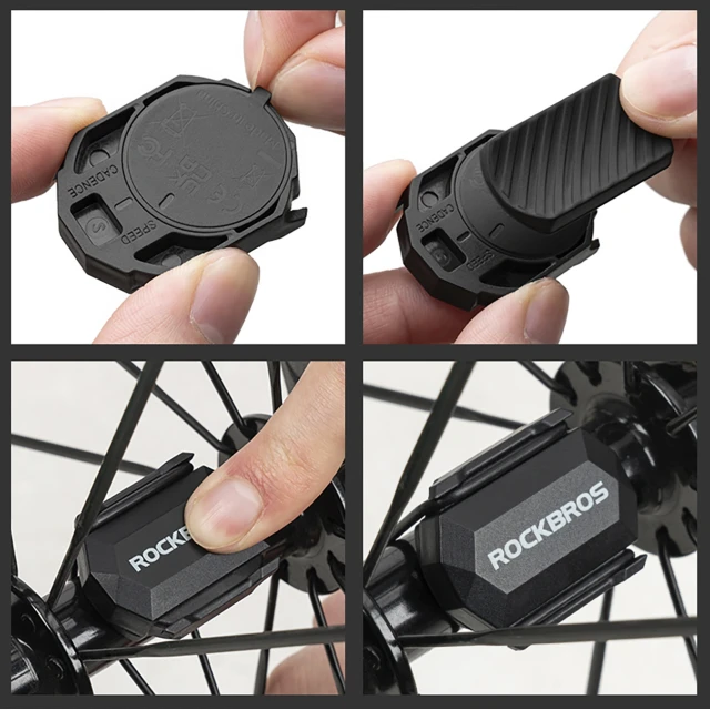 Датчик швидкості та каденсу 2в1 Rockbros C3 ANT+ / Bluetooth чорний (5907769386534)