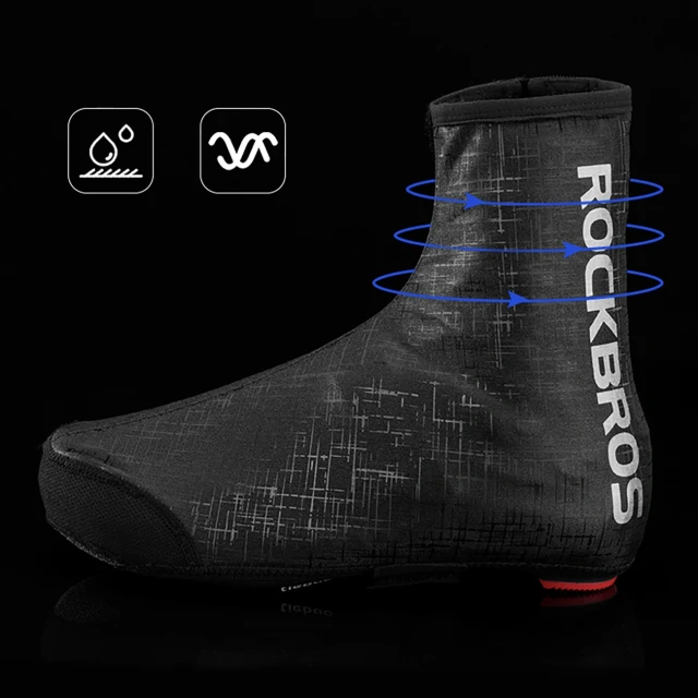 Бахіли Rockbros LF1081 вітрозахисні водонепроникні 42-46 см чорні (5907769386664)