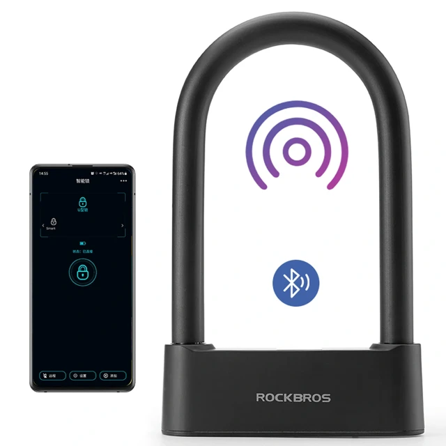 Велозамок Rockbros 32210818001 SMART Black (5907769386756)