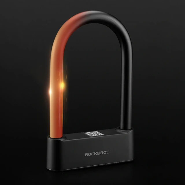 Велозамок Rockbros 32210818001 SMART Black (5907769386756)