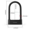 Велозамок Rockbros 32210818001 SMART Black (5907769386756)