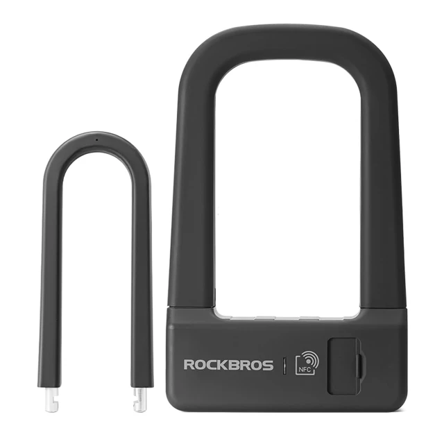 Велозамок Rockbros RBNS1 SMART з NFC чорний (5907769386763)