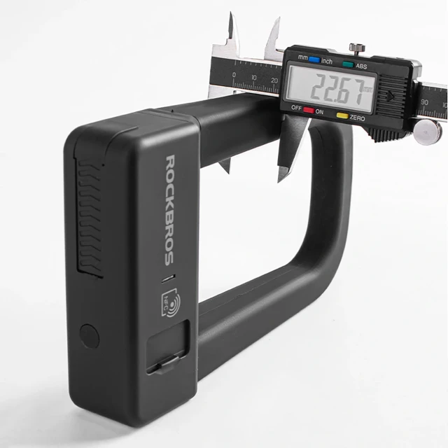 Велозамок Rockbros RBNS1 SMART з NFC чорний (5907769386763)