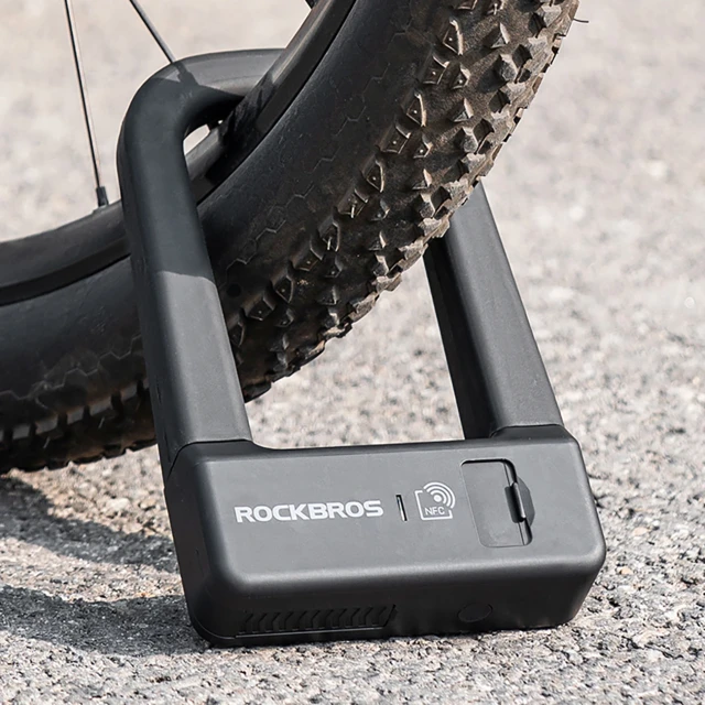 Велозамок Rockbros RBNS1 SMART з NFC чорний (5907769386763)