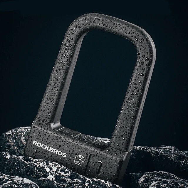 Велозамок Rockbros RBNS1 SMART з NFC чорний (5907769386763)
