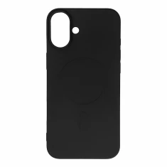 Чохол Hurtel Liquid Silicone Case для Samsung Galaxy A57 Black with MagSafe (5907769387050)