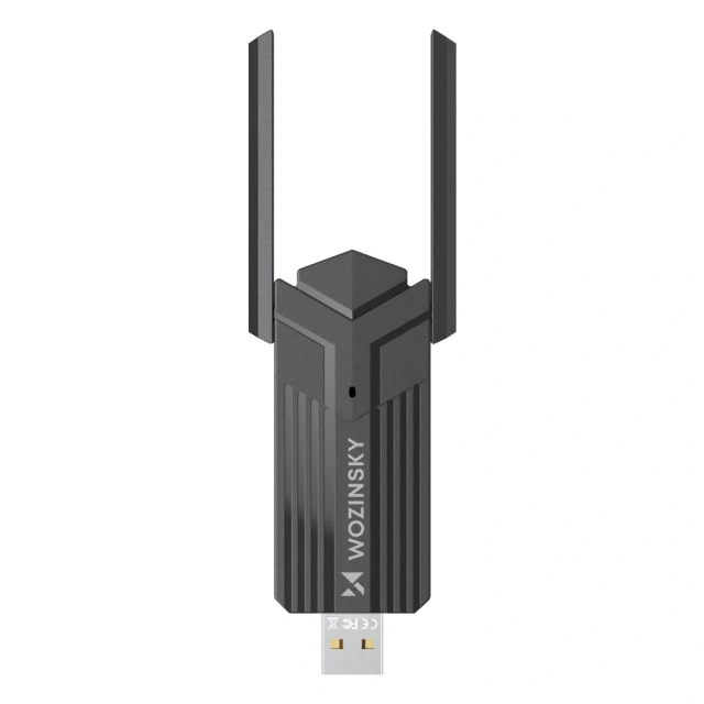 Адаптер Wozinsky USB 3.0 WiFi 6 Black (5907769387388)