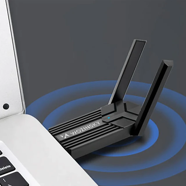 Адаптер Wozinsky USB 3.0 WiFi 6 Black (5907769387388)
