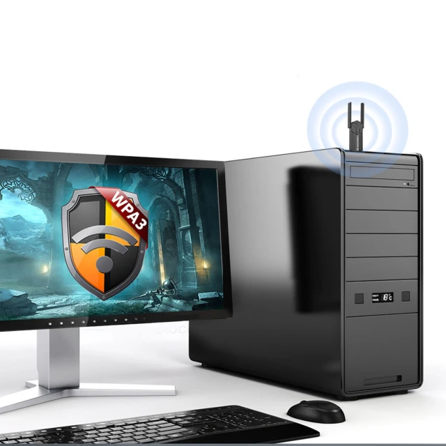 Адаптер Wozinsky USB 3.0 WiFi 6 Black (5907769387388)