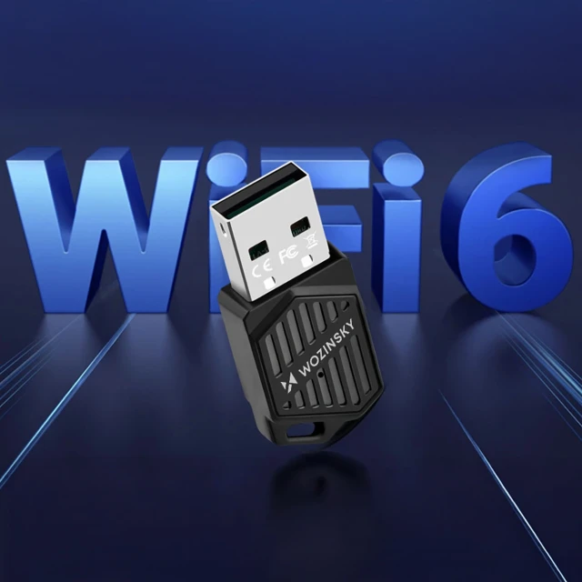 Адаптер Wozinsky USB Wi-Fi 6 з Bluetooth 5.4 Black (6932172644390)