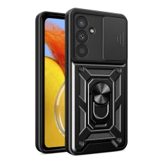 Чохол Hurtel Hybrid Armor Camshield для Samsung Galaxy A37 Black (5907769387456)