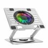 Підставка Wozinsky CoolBase RGB охолоджуюча з обертанням 360° для ноутбука і планшета Silver (5907769387708)