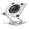 Підставка Wozinsky CoolBase RGB охолоджуюча з обертанням 360° для ноутбука і планшета Silver (5907769387708)