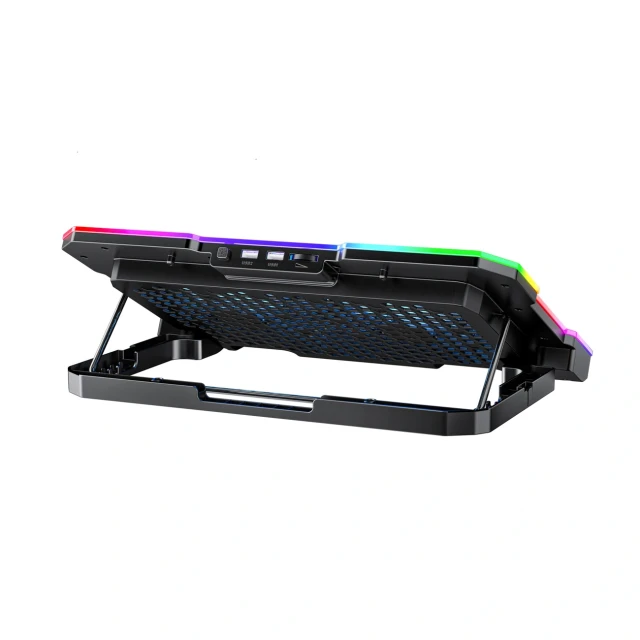 Підставка Wozinsky WDCX-A26 NitroCool RGB охолоджуюча геймерська під ноутбук Black (5907769387722)