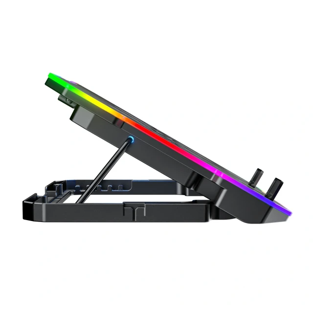 Підставка Wozinsky WDCX-A26 NitroCool RGB охолоджуюча геймерська під ноутбук Black (5907769387722)